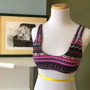 No Boundaries Multi-Color Bikini Top